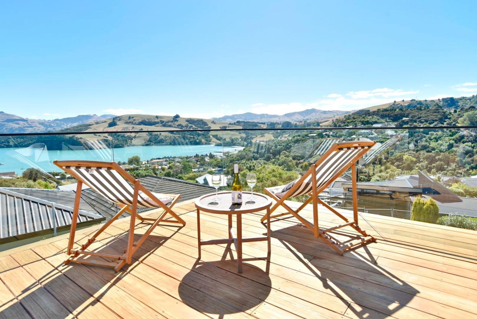 Akaroa Harbour View - Christchurch Holiday Homes المظهر الخارجي الصورة