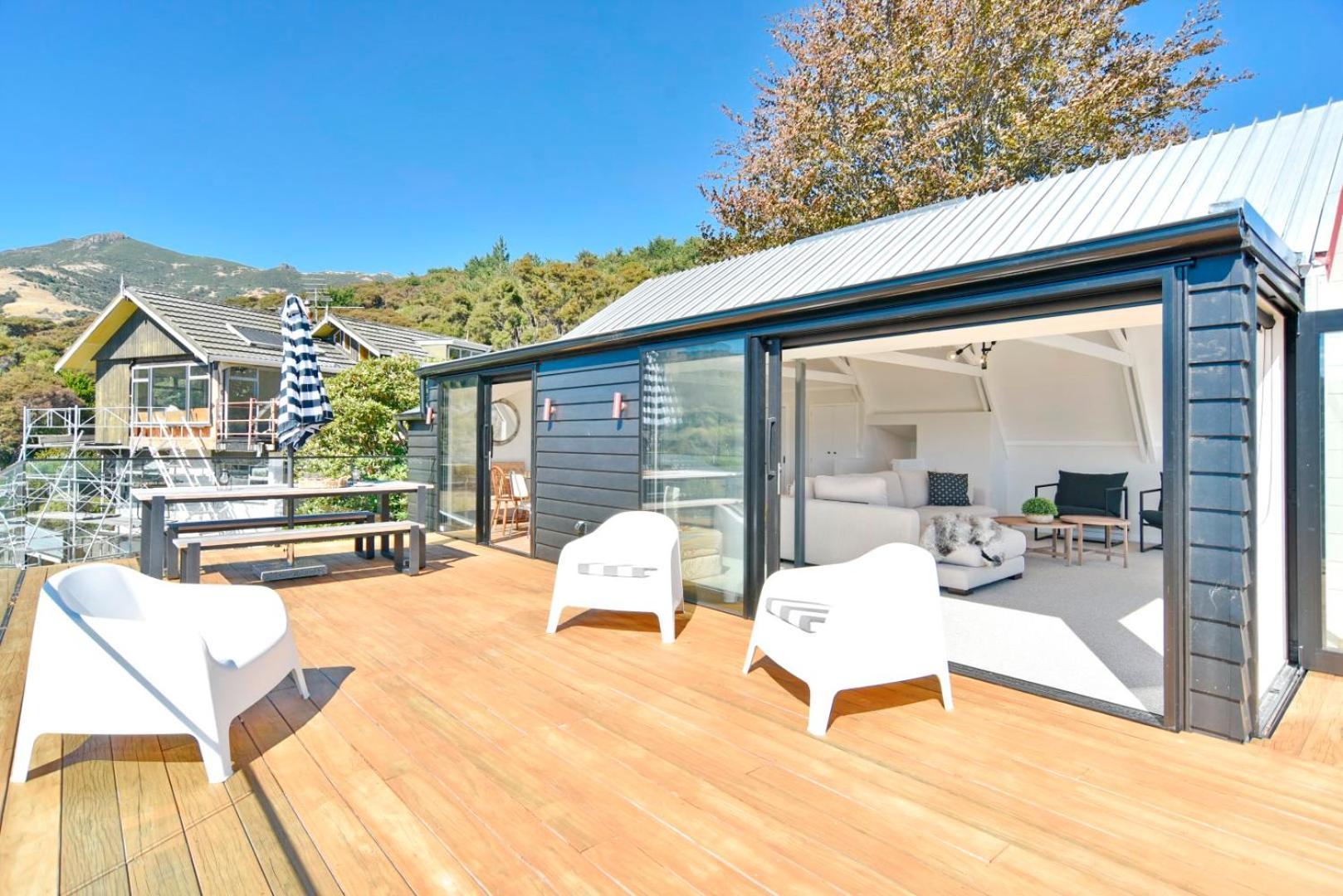 Akaroa Harbour View - Christchurch Holiday Homes المظهر الخارجي الصورة