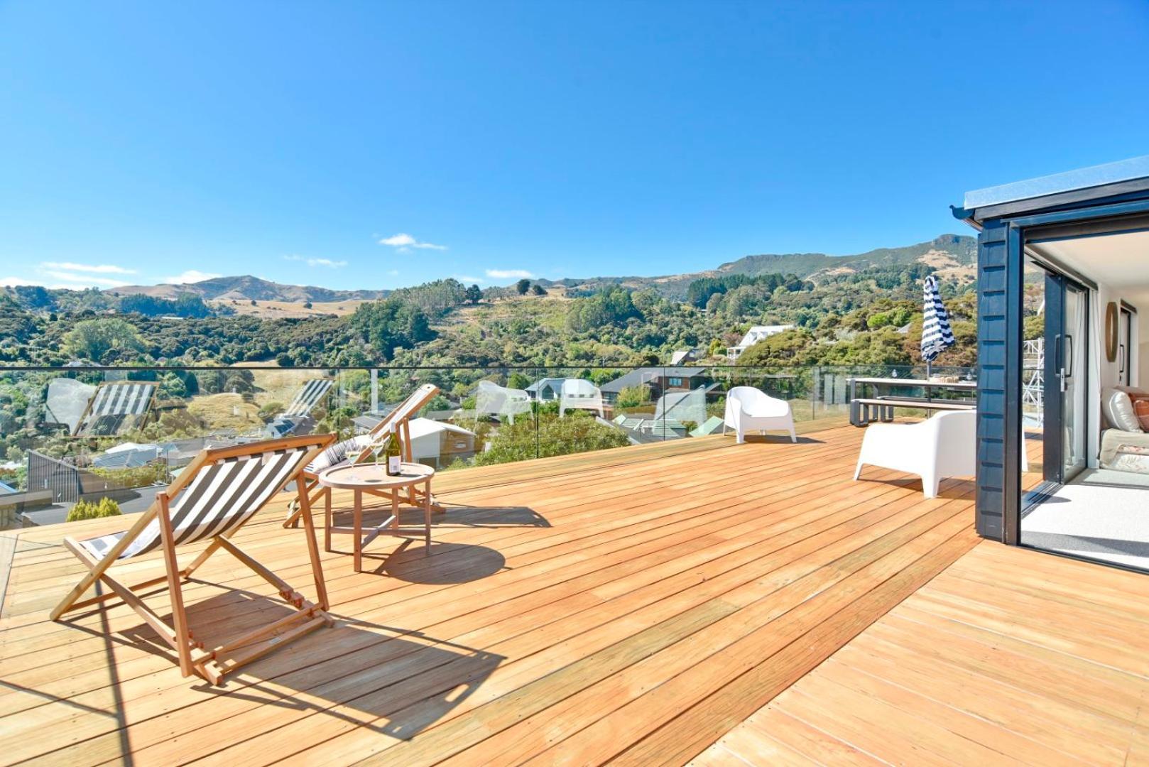 Akaroa Harbour View - Christchurch Holiday Homes المظهر الخارجي الصورة